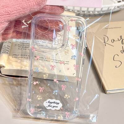 Arco rosa para Apple 16/14 Phone Case iPhone13/12/11 Soft Shell xs/xr Small Fresh 78p