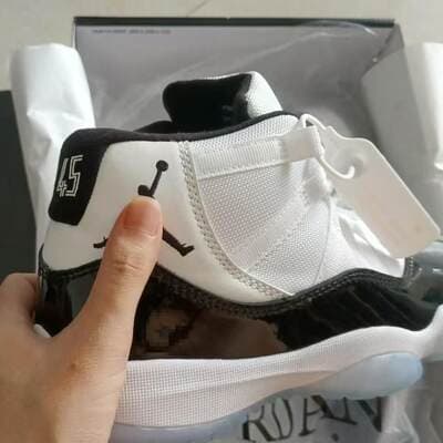 Almofada de ar de carbono genuíno Jordan AJ11 1: 1 original ultramarino camada inferior 48,5 tênis de basquete masculino e feminino