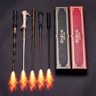 A varinha mágica Harry Spitfire Potter pode lançar feitiços interação segura adereços mágicos presente de verão