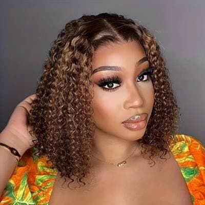 Novas mulheres africanas transfronteiriças europeias e americanas cabelo encaracolado capacete natural frente renda piano cor peruca consignação por atacado