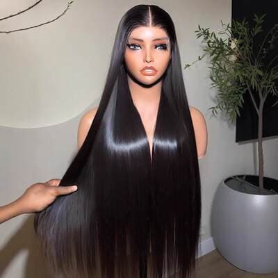 Peruca cabelo humano vietnamita liso longo
