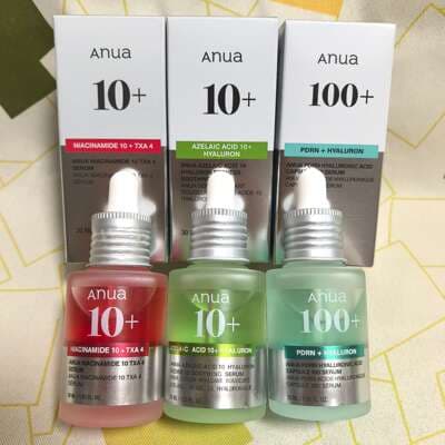anua new azelaic acid 10 + serum niacinamide 10 + TXA4 serum PDRN hyaluronic acid capsule 100 +