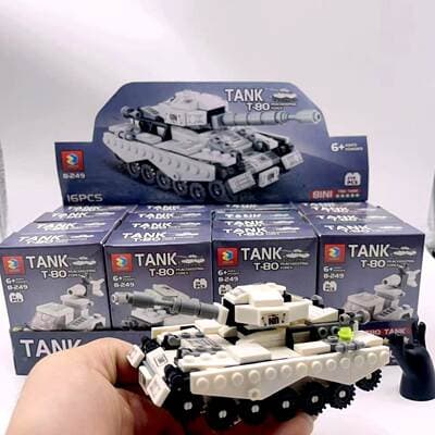 Blocos de construção de tanque 8 em 1 para crianças