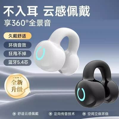 Auscultadores Bluetooth YX09 condução óssea tipo clip
