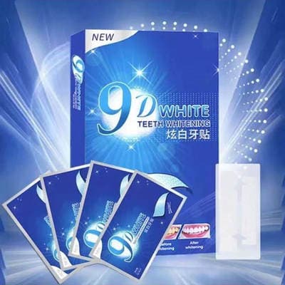 Adesivo Dentes Branqueadores branco Adesivo Dentes Deslumbrantes 9D Dentes Branqueadores Amarelamento 7 Pares 14 Peças Geração